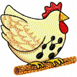 Chickens And Roosters Embroidery Design 4 Chickens And Roosters Embroidery Design 4